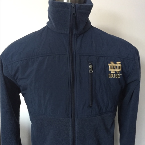 Mens Columbia Notre Dame Zip Fleece 